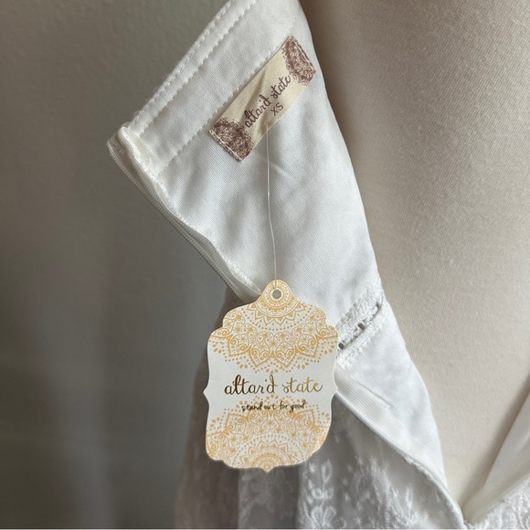 NWT Altar’d State Cami Strap White Lace Maxi Dress | Size XS Extra Smalll - Picture 7 of 7